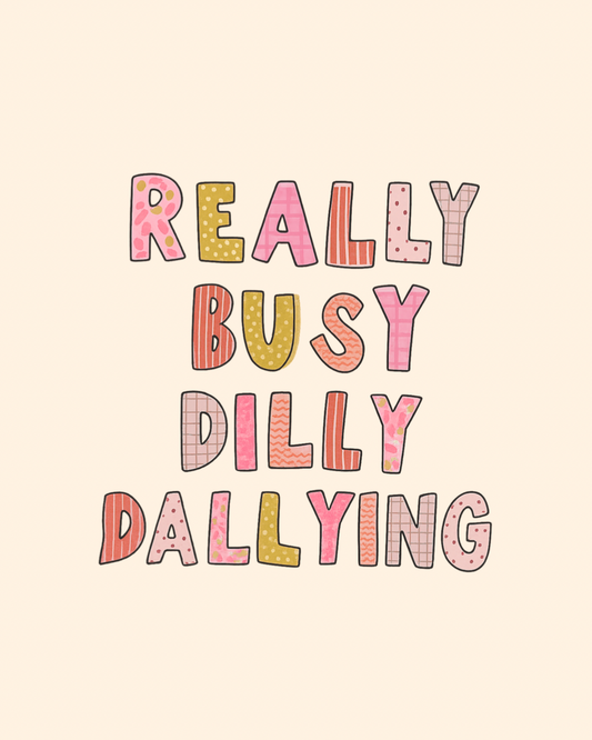 Dilly dally crewneck graphic