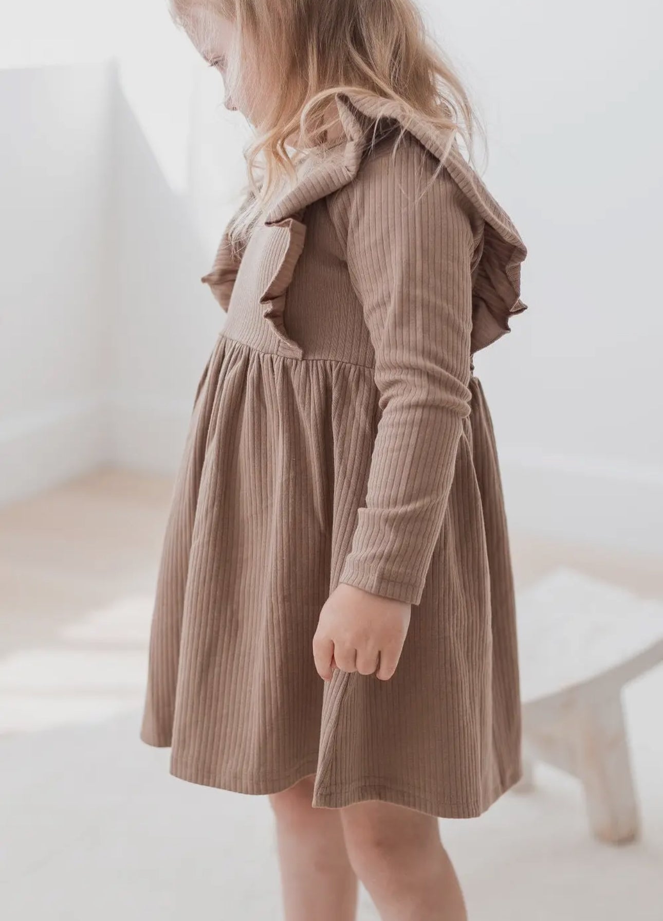 Cappuccino flutter dress