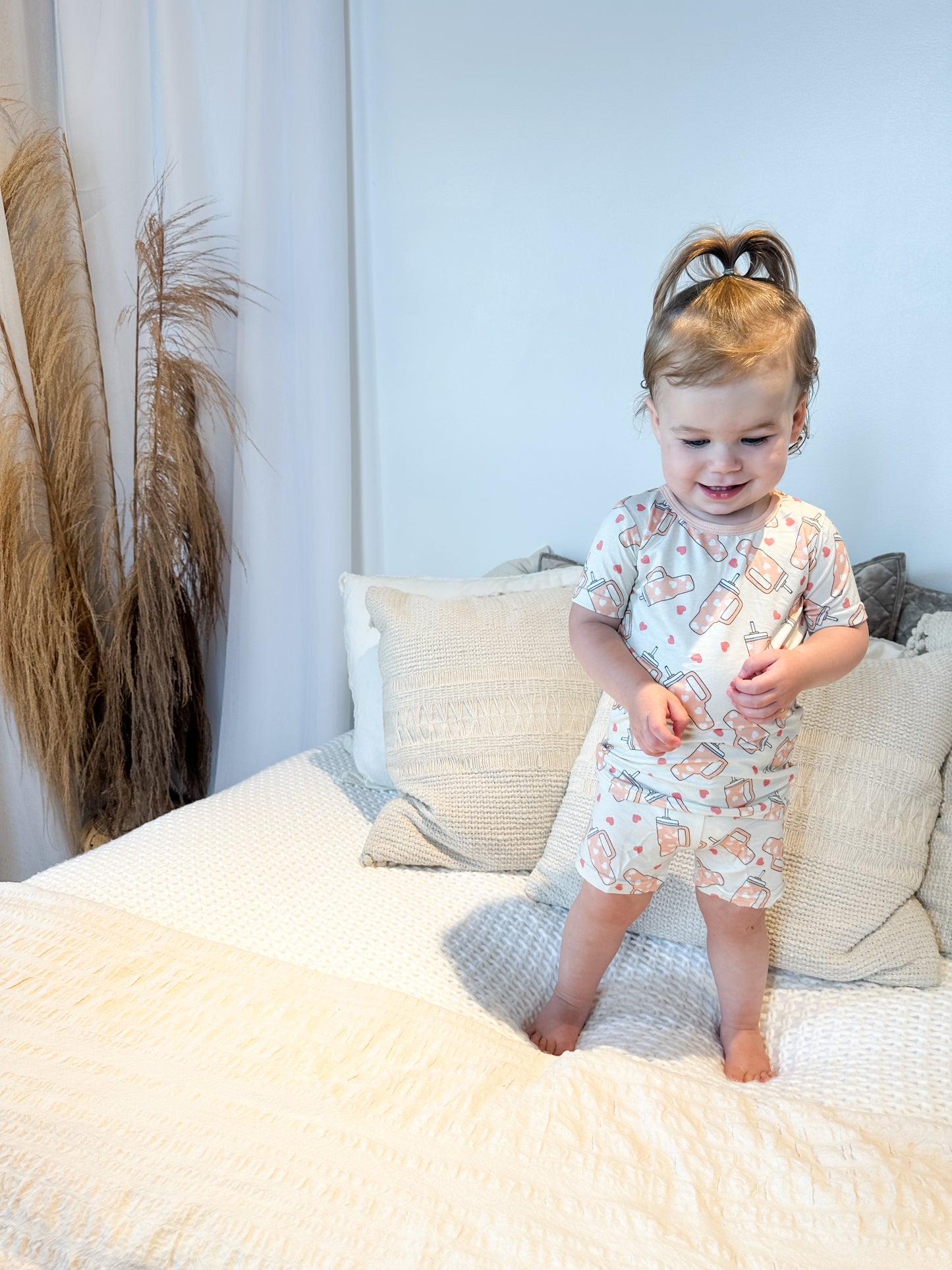 Sweet sips bamboo pajama shorty set