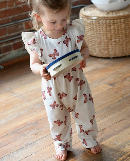 Butterfly flutter romper