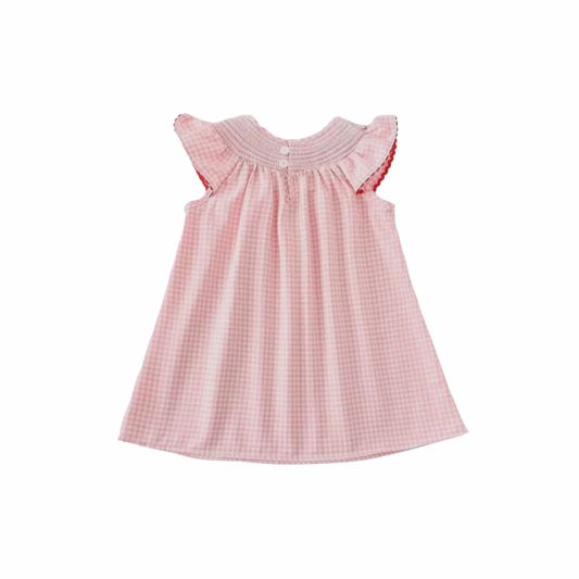 2T Strawberry smocked dress