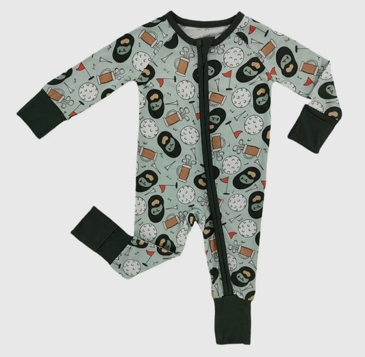 18-24m Mini golf bamboo romper pajama