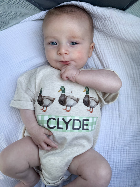 Personalized mallard duck graphic