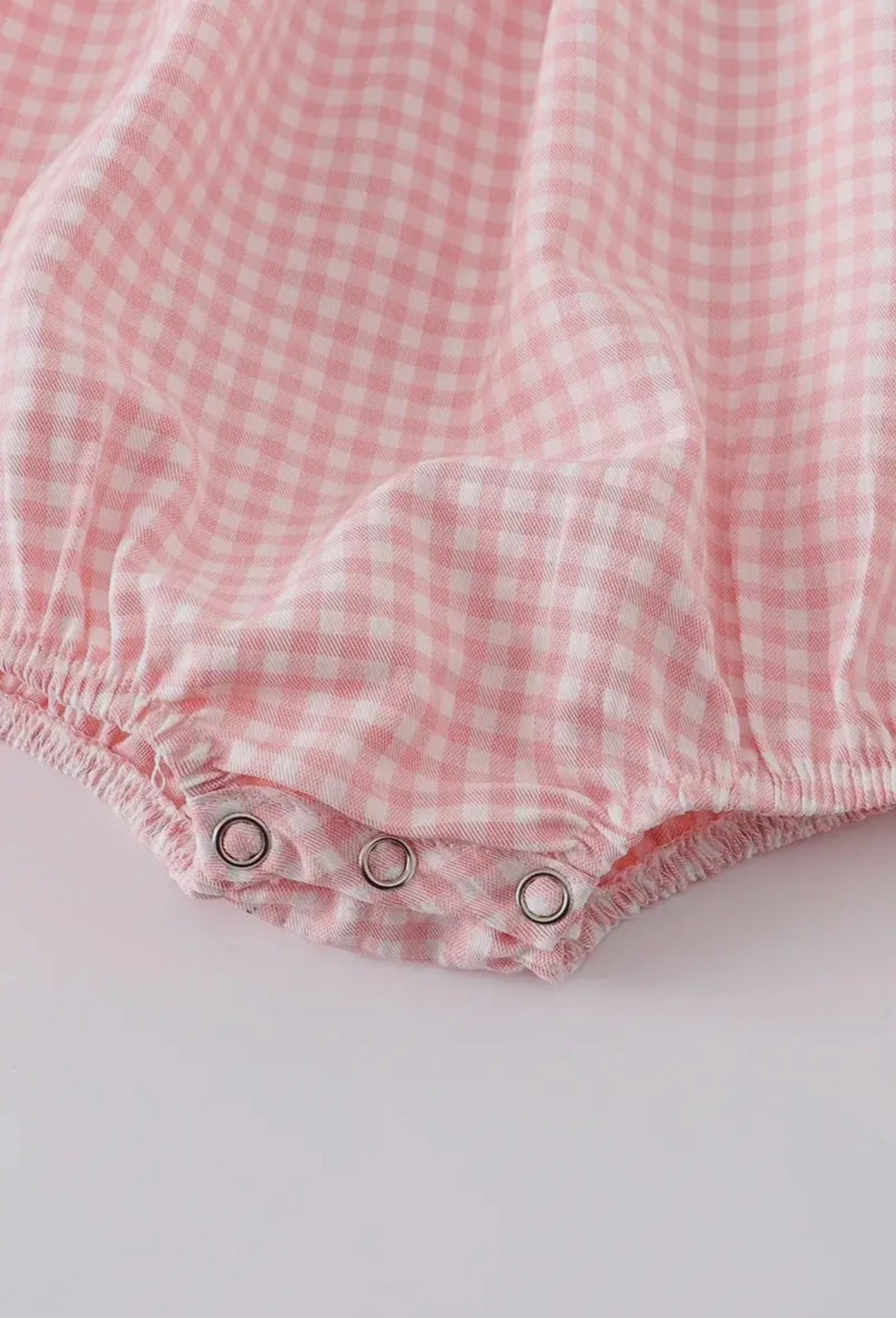 Strawberry smocked romper