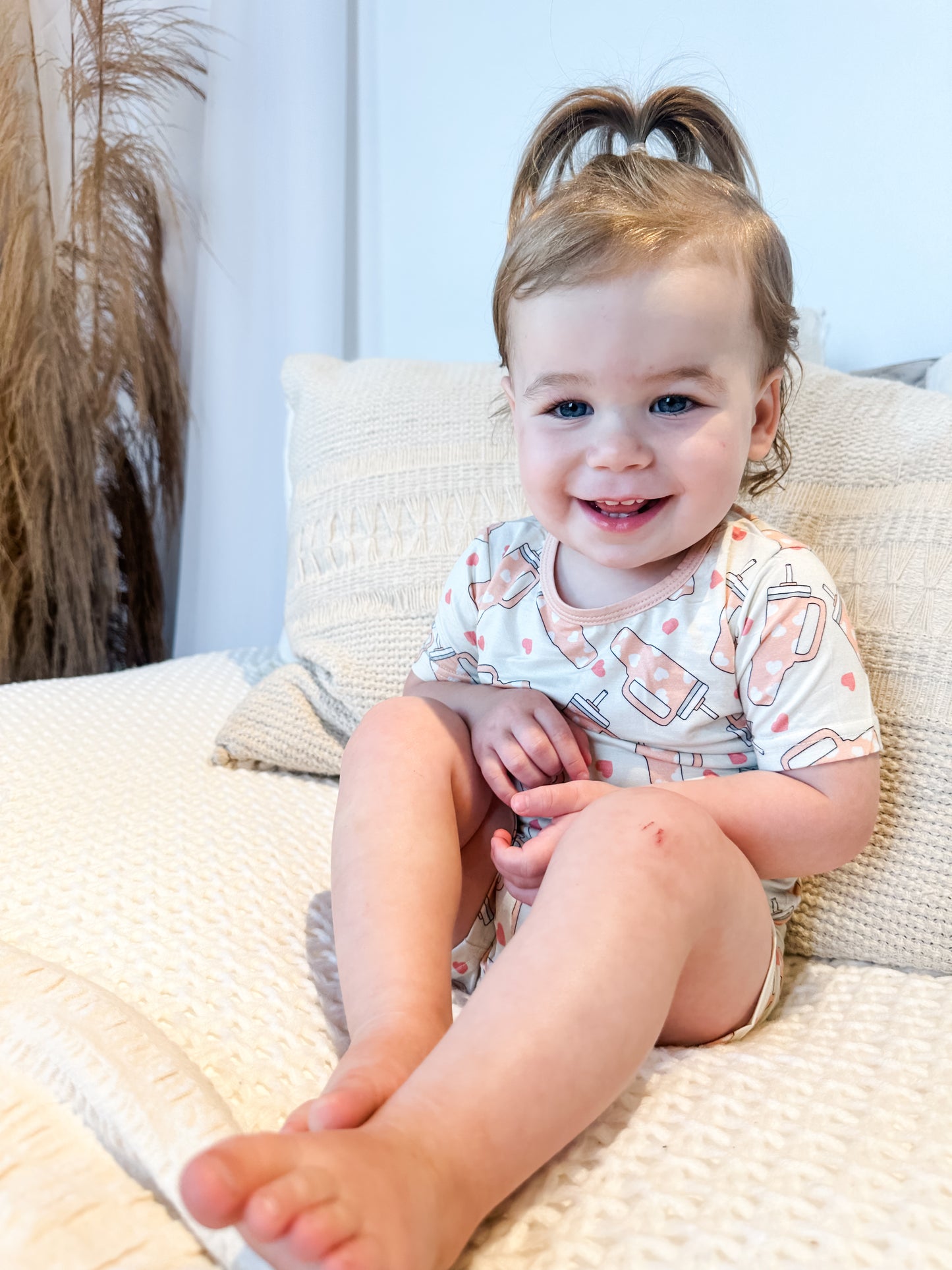 Sweet sips bamboo pajama shorty set