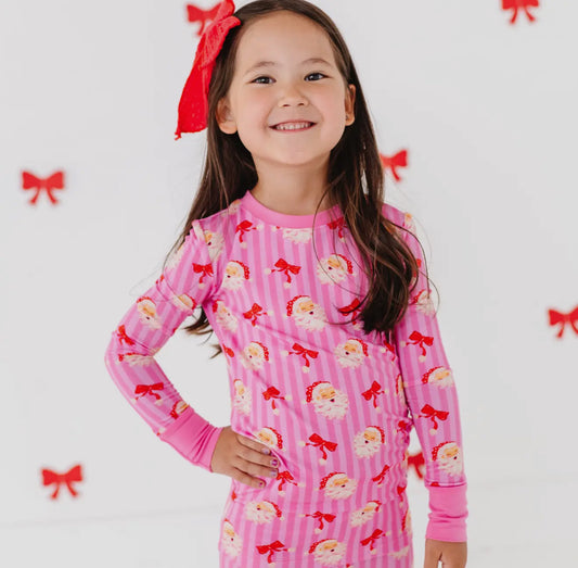 Santa soirée two piece bamboo pajama