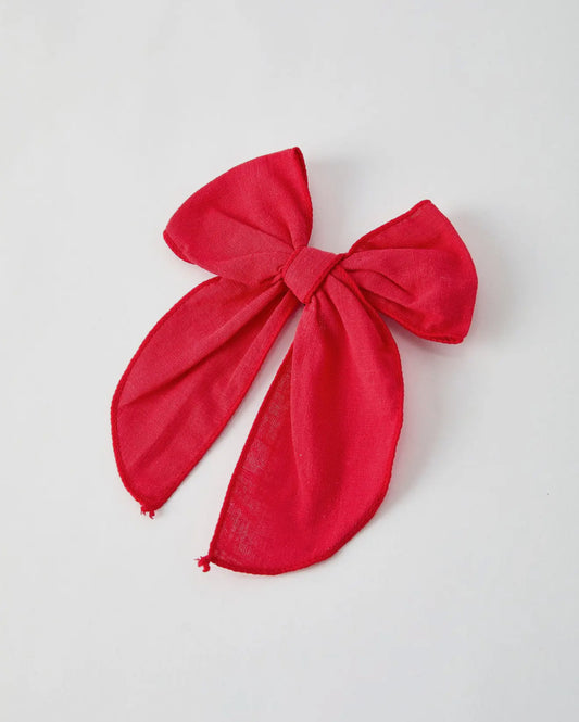 Holiday bow hairpins