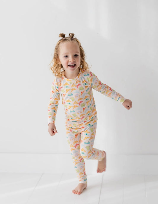 Princess crowns ribbed bamboo set