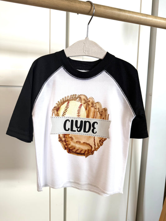 Opening day personalized baseball tee