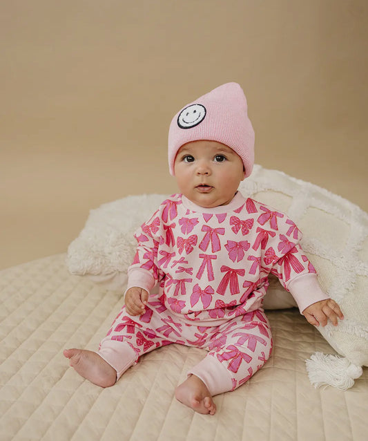 Whimsy bows jogger set