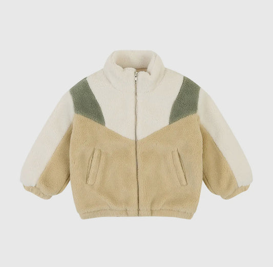 Green - colorblock fleece