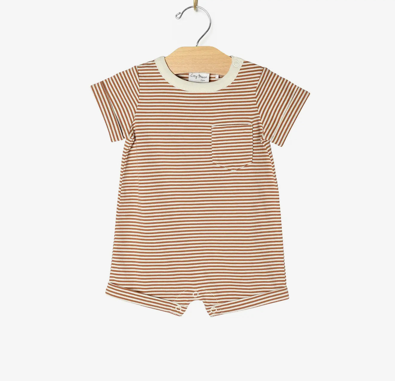 Toffee striped romper