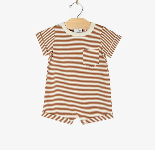 Toffee striped romper