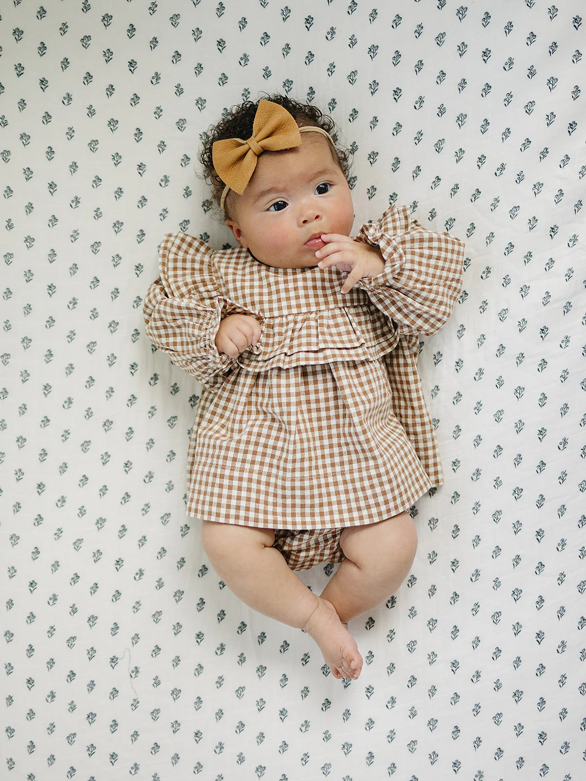 Changing seasons gingham bloomer set
