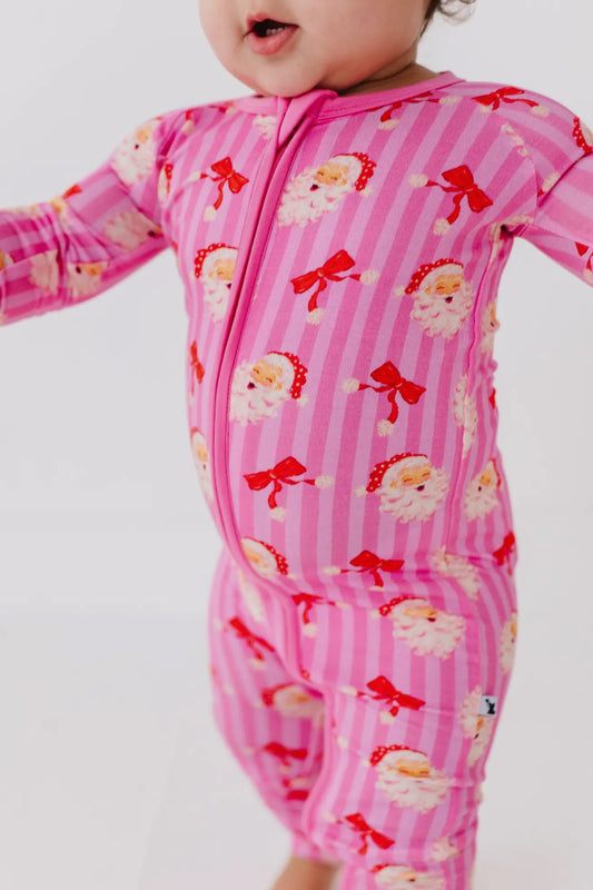 Santa soirée romper bamboo pajama