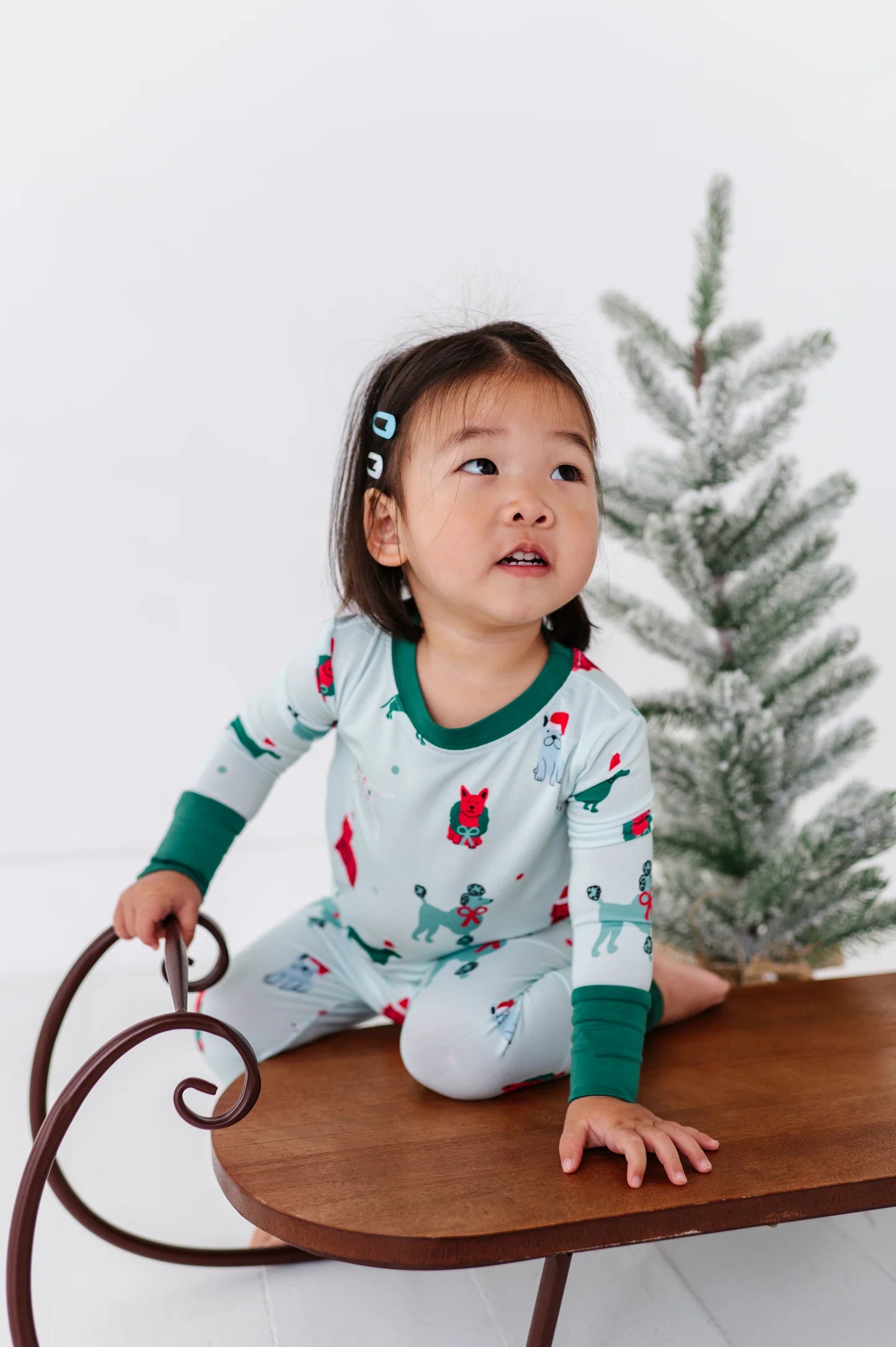 Deck the howls two piece bamboo pajama