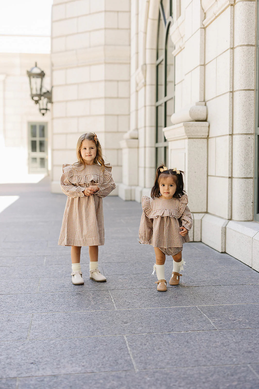 Changing seasons gingham dress