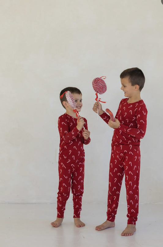 Candy lane lane two piece bamboo pajama