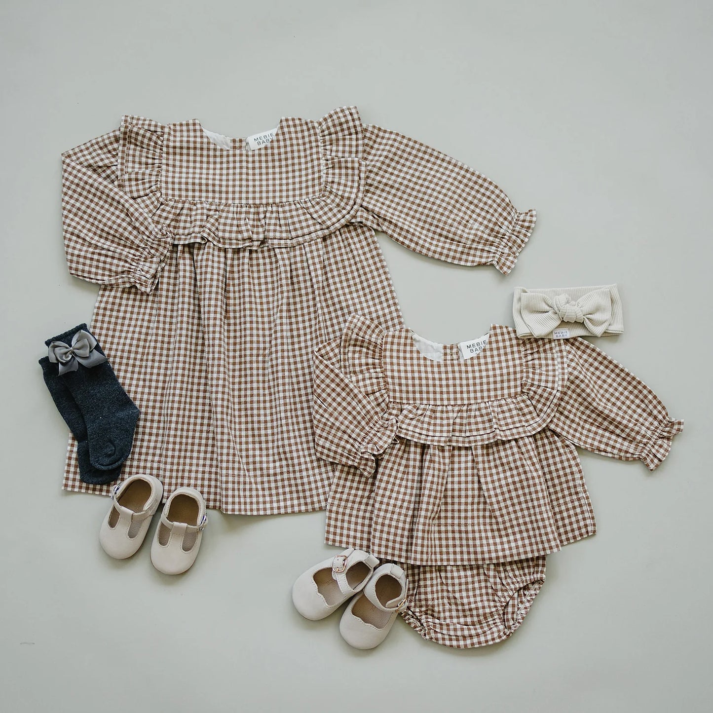Changing seasons gingham bloomer set