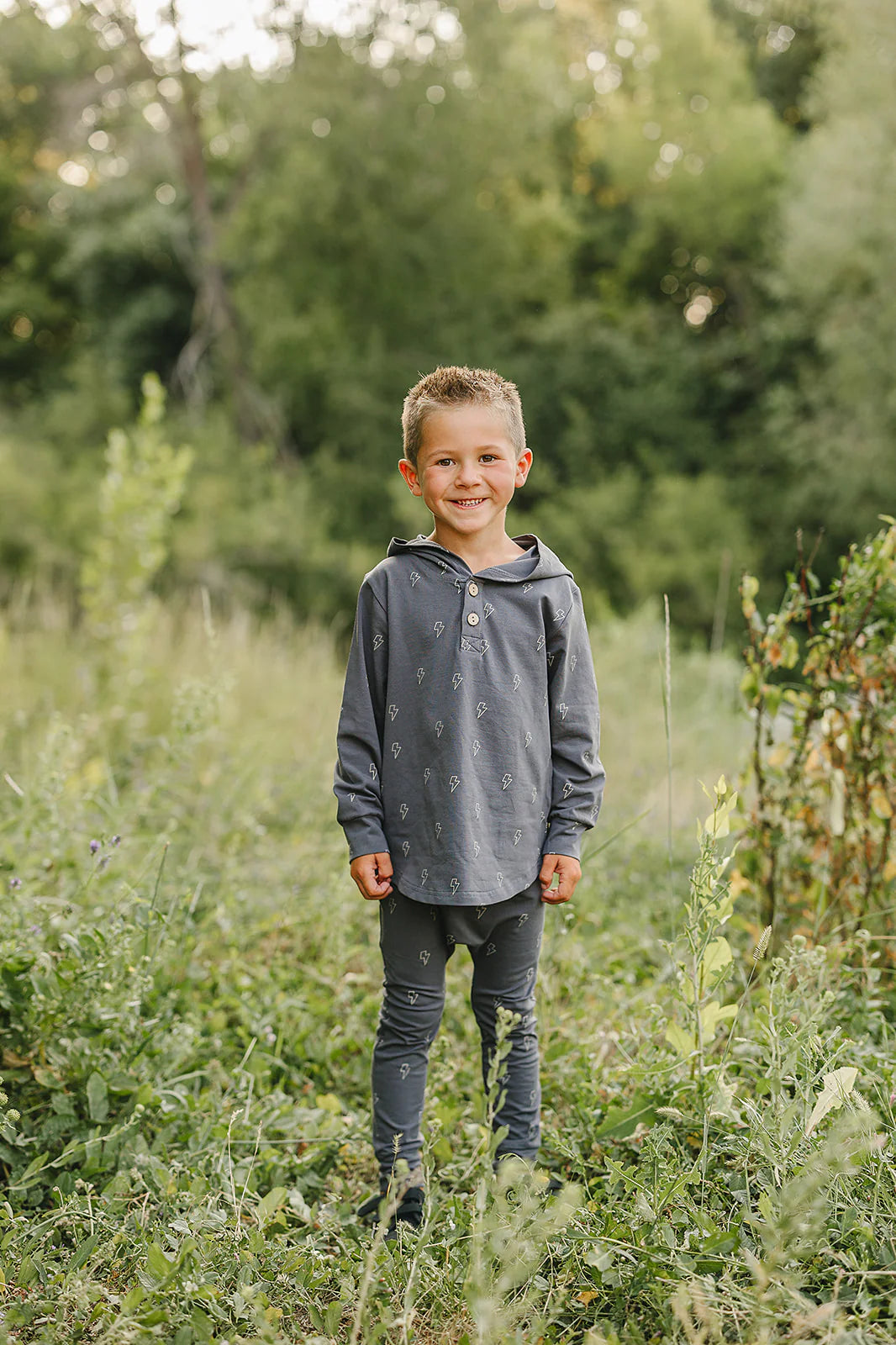 Lightning bolt hooded set