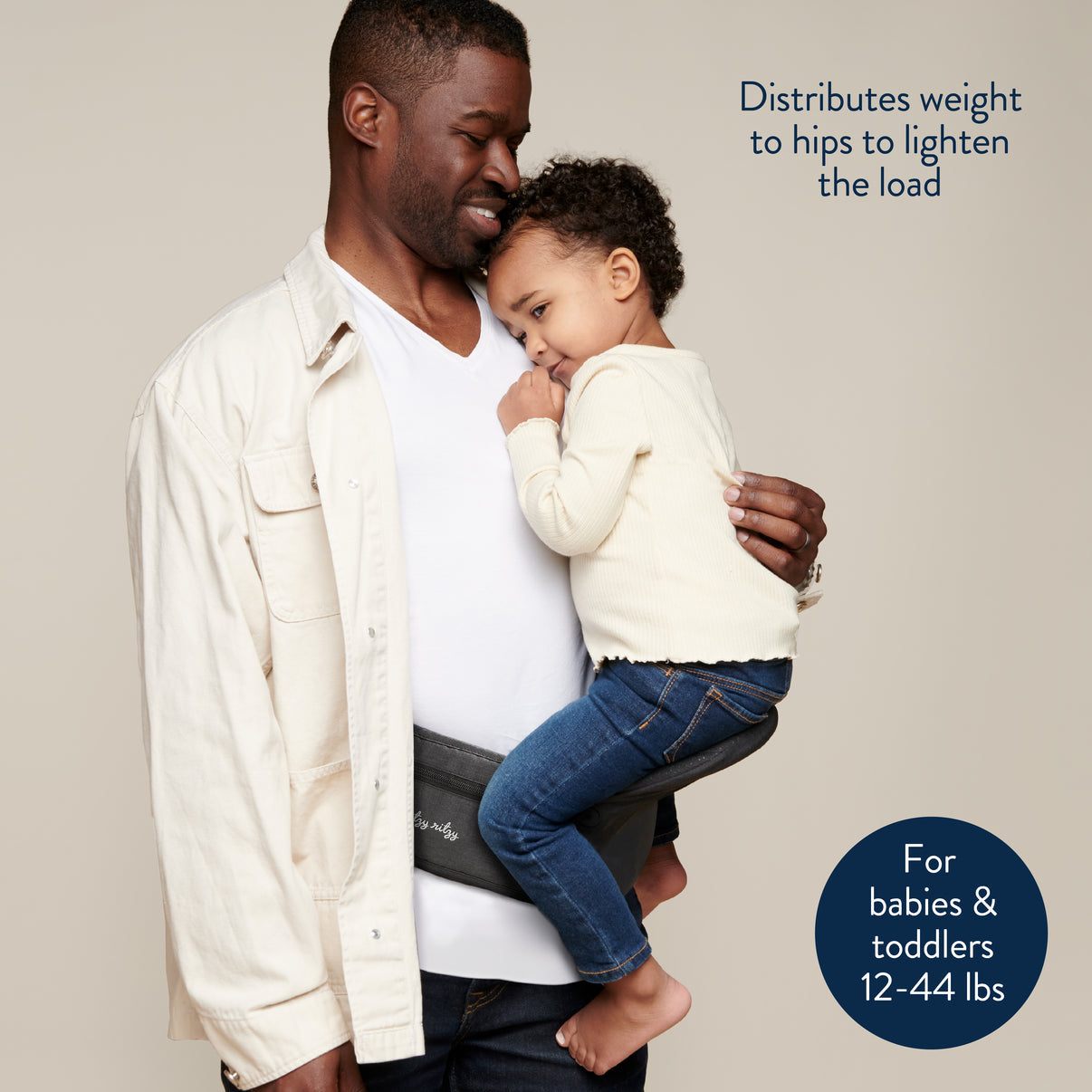 Hold & fold hip seat baby carrier