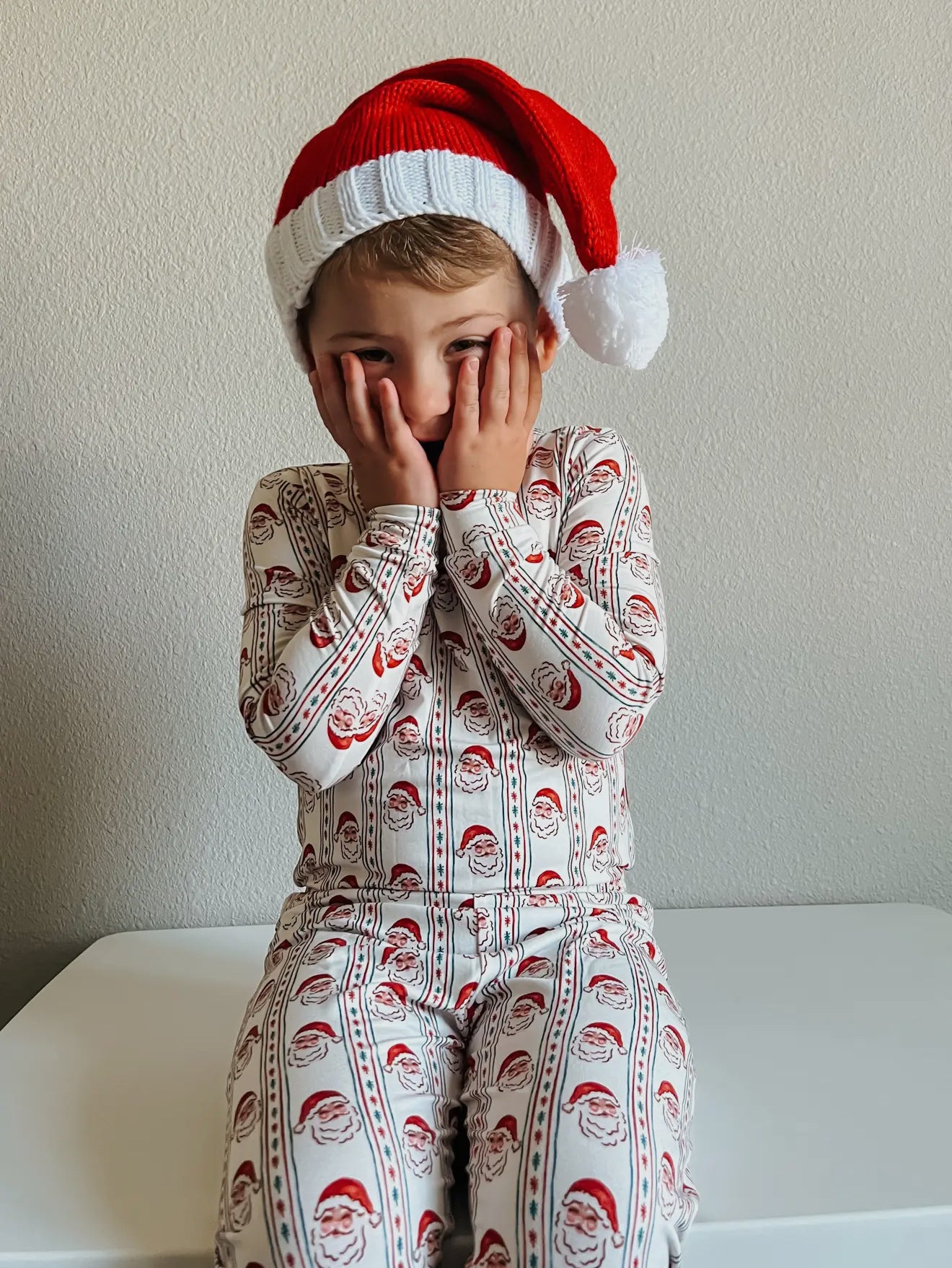 Vintage Santa two piece bamboo pajama