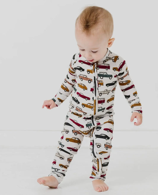 Stay classic bamboo romper pajama