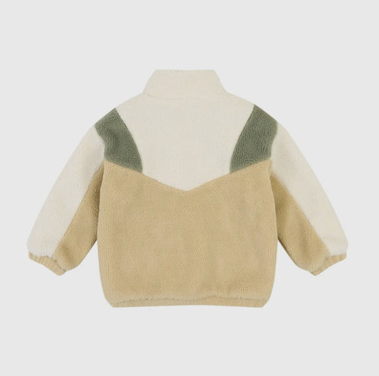 Green - colorblock fleece