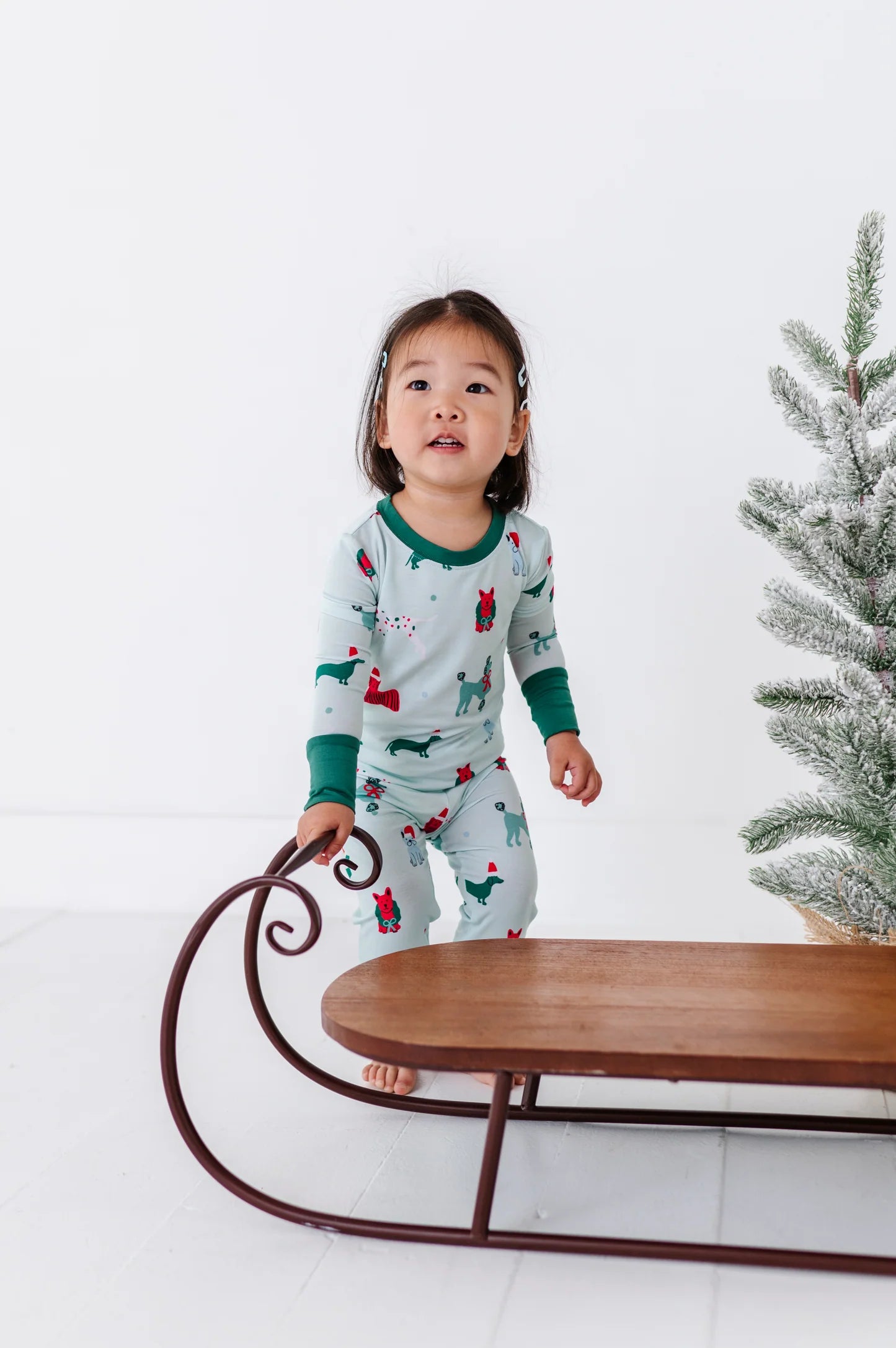 Deck the howls two piece bamboo pajama