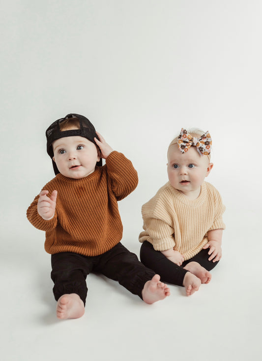 0-3m Copilot’s classic chunky sweater