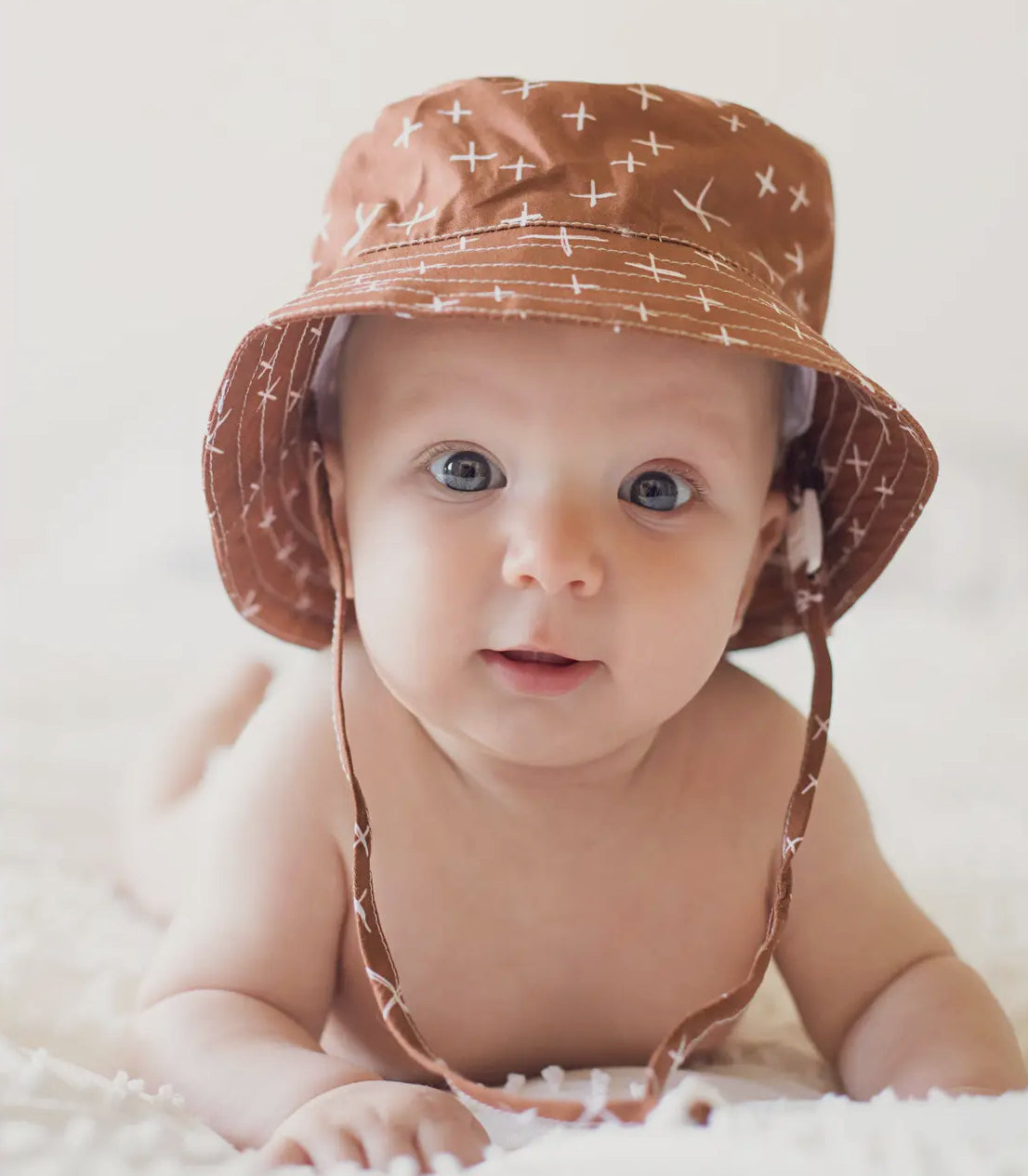 Rust check sun hat