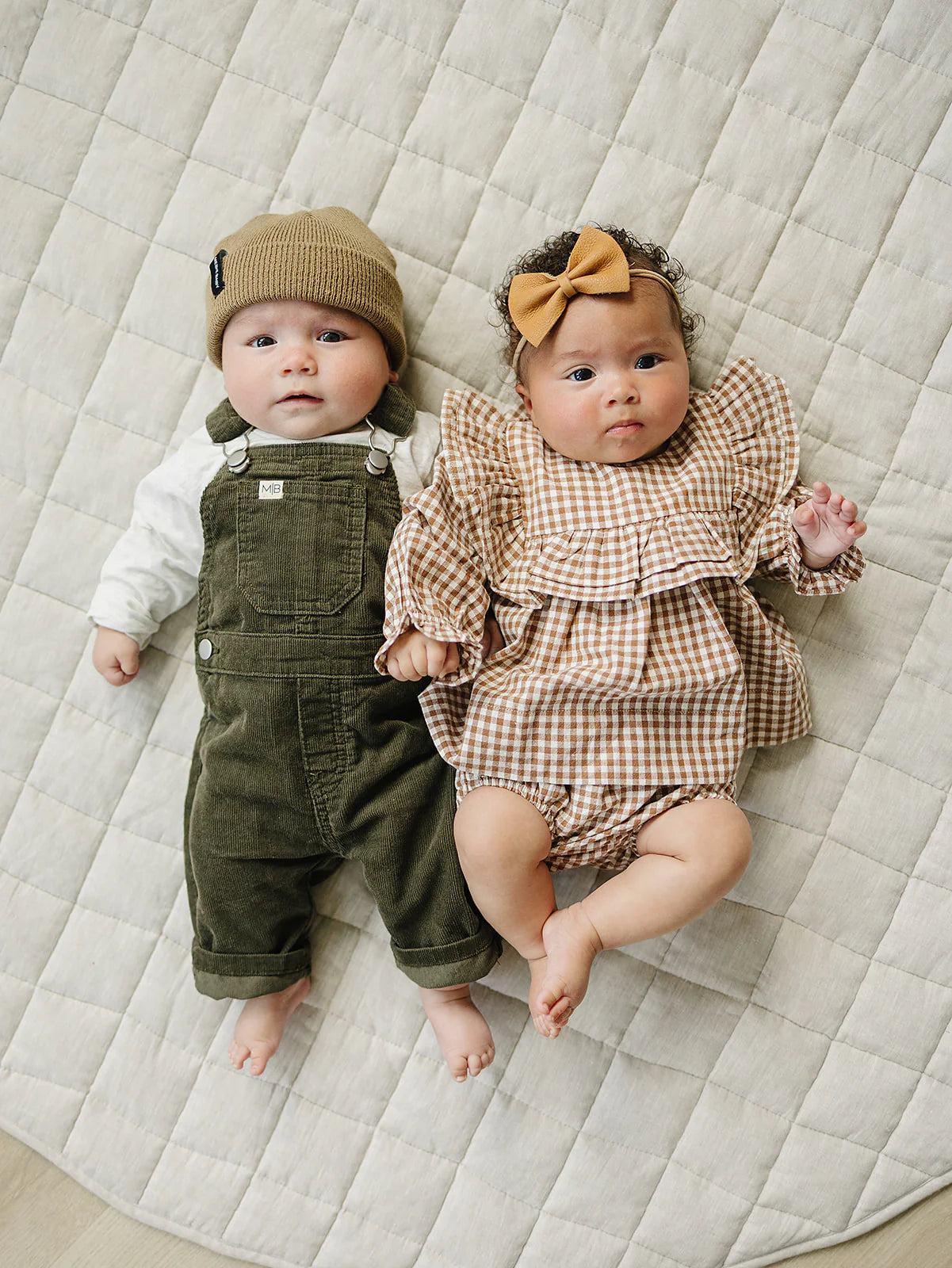 Changing seasons gingham bloomer set