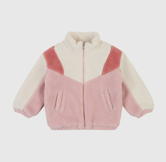 Pink - colorblock fleece