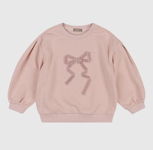 Playful puffed crewneck sweatshirt