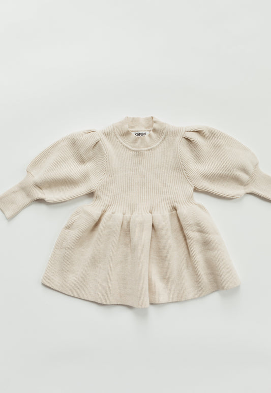 9-12m Beige babe sweater dress