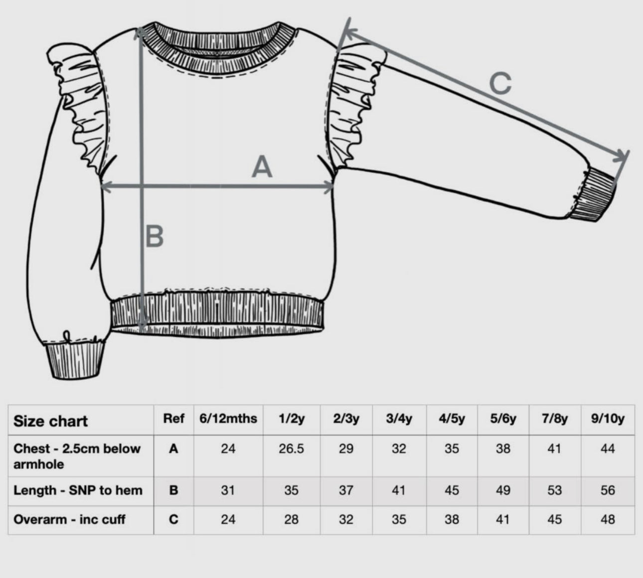 Ruffled typewriter personalized crewneck