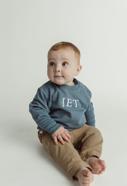 Typewriter personalized crewneck