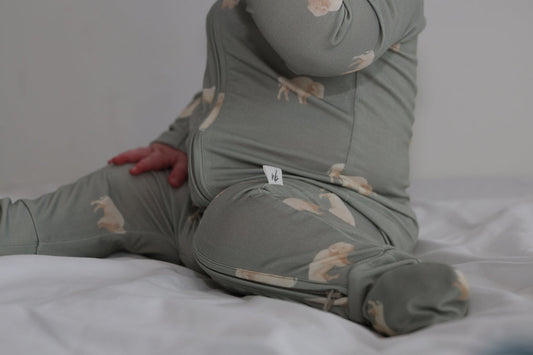 Bison romper bamboo pajama