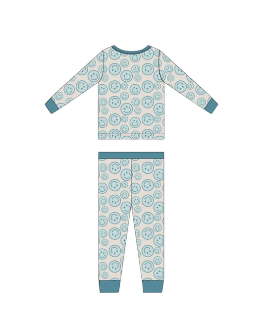 4T Wild & blue bamboo two piece pajama