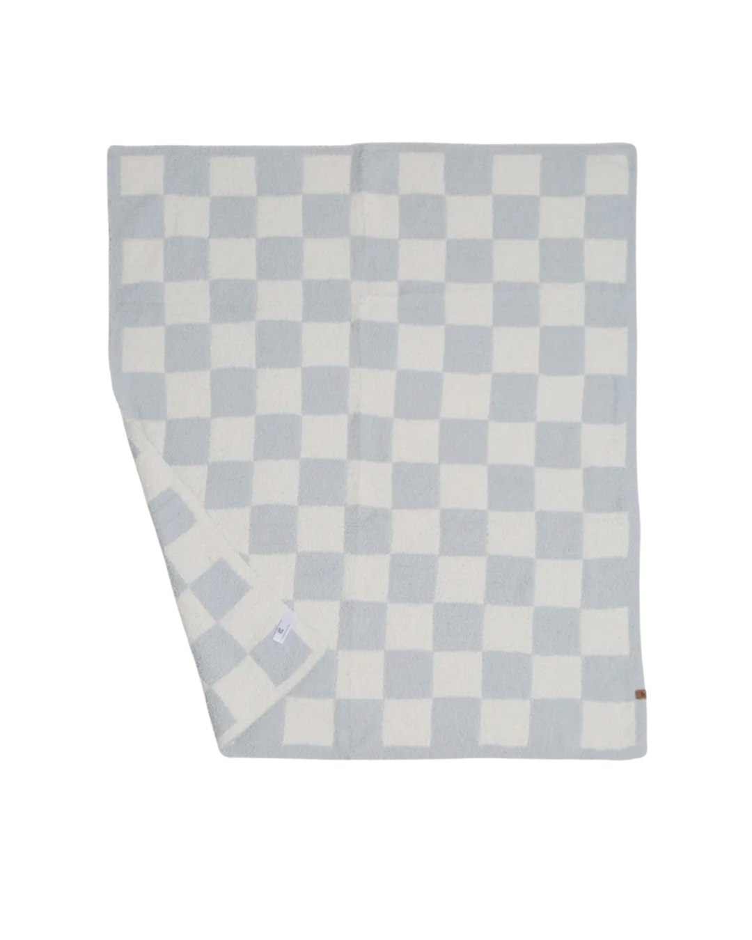 KIDS - Blue checker throw blanket