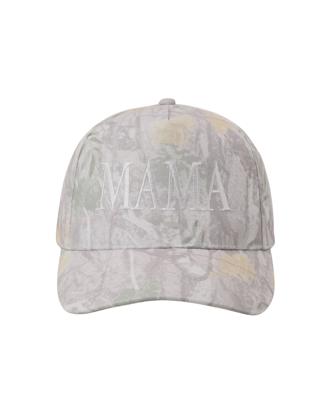 PRE ORDER - Beige camo MAMA embroidered hat