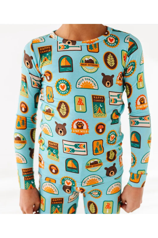 Little camper bamboo two piece pajama