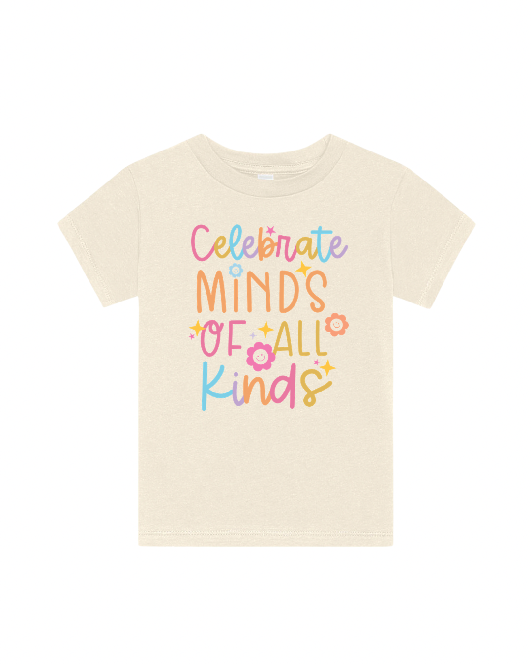 Floral all kinds of minds graphic tee