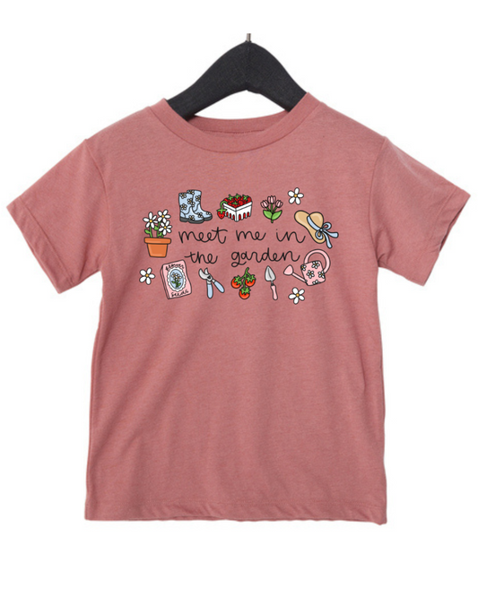 Infant/toddler Meet me in the garden graphic