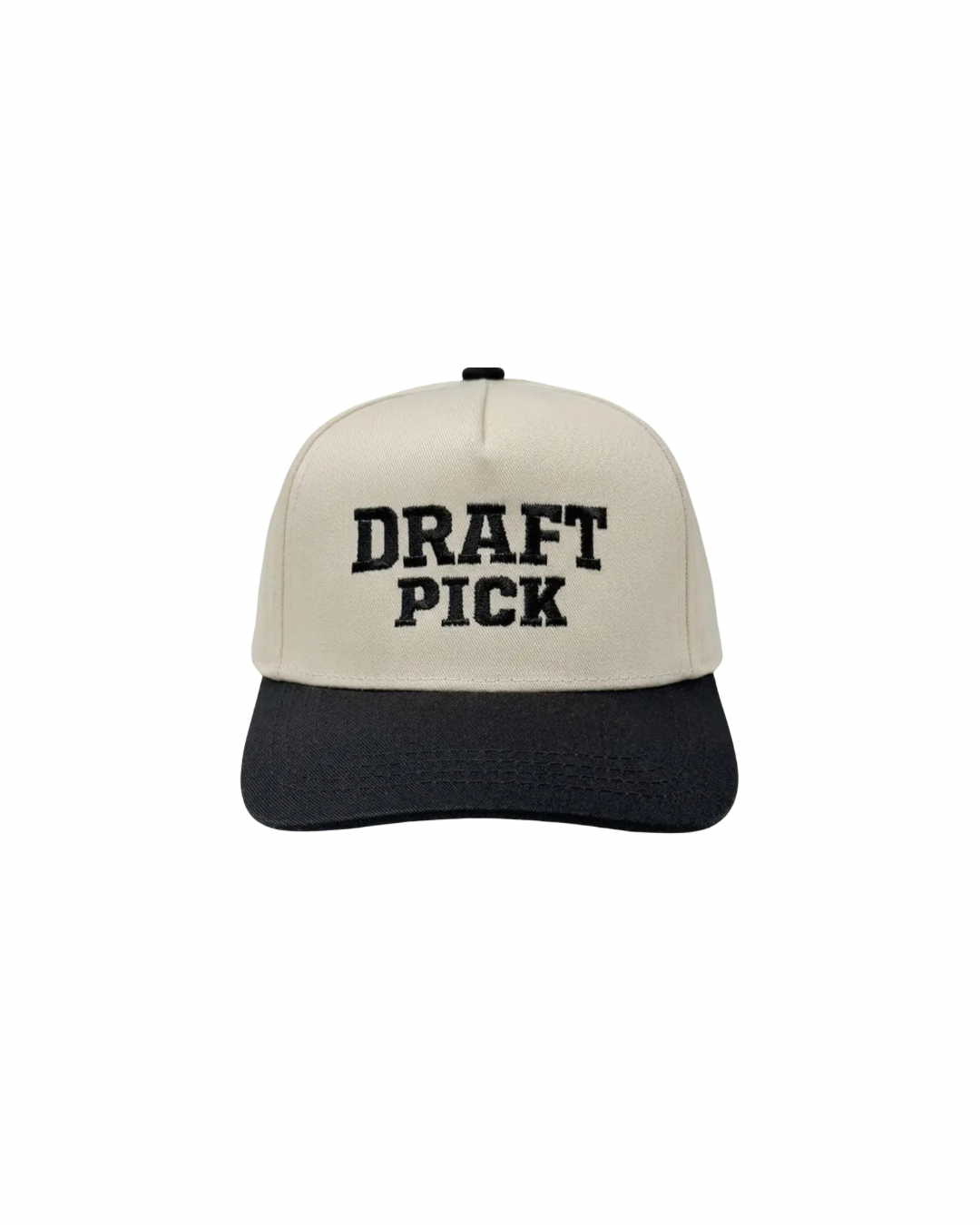 Draft pick black brim hat