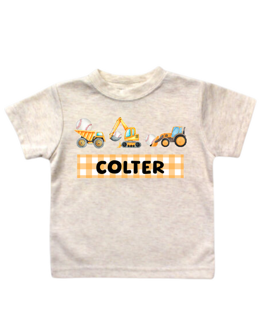 Personalized ballin’ excavator graphic