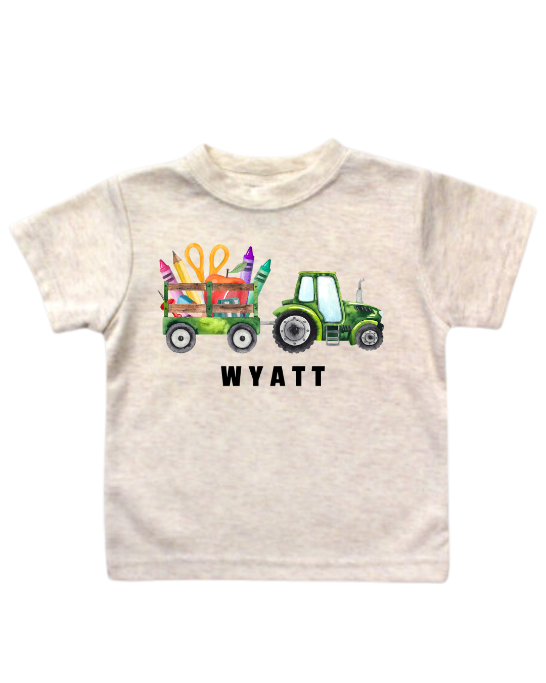 Personalized tractor ride graphic