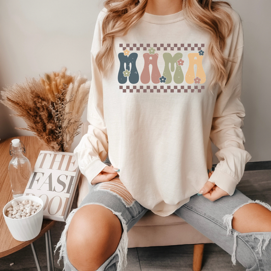 Boho mama adult tshirt