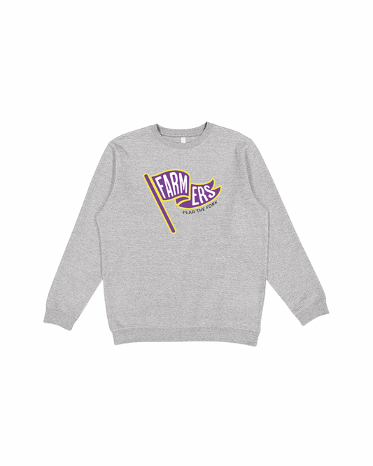 Grey Farmers Flag Tee/Crewneck