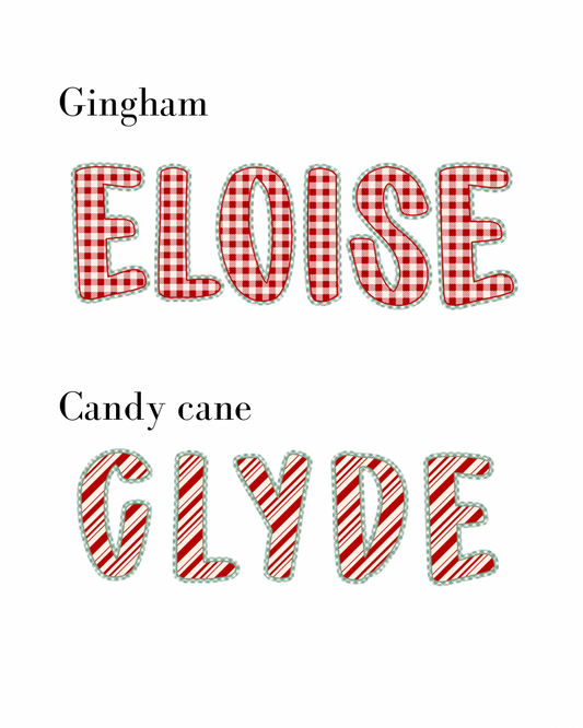 Personalized holiday bubble romper graphic